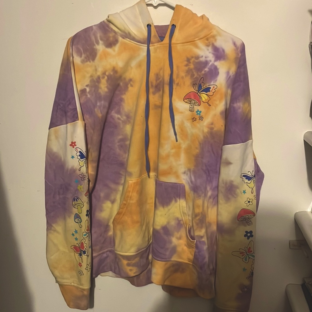 Tie dye hippie hoodie